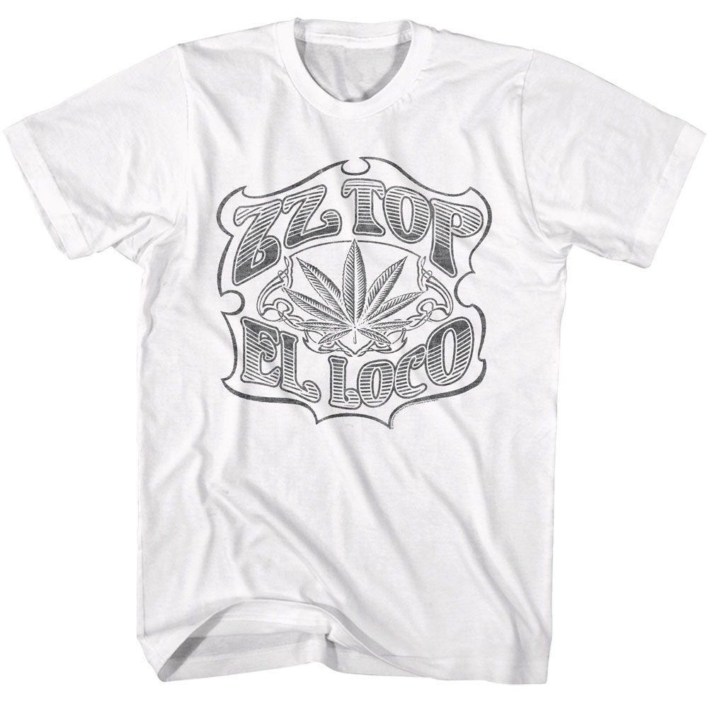 Top El Loco White Adult T Shirt